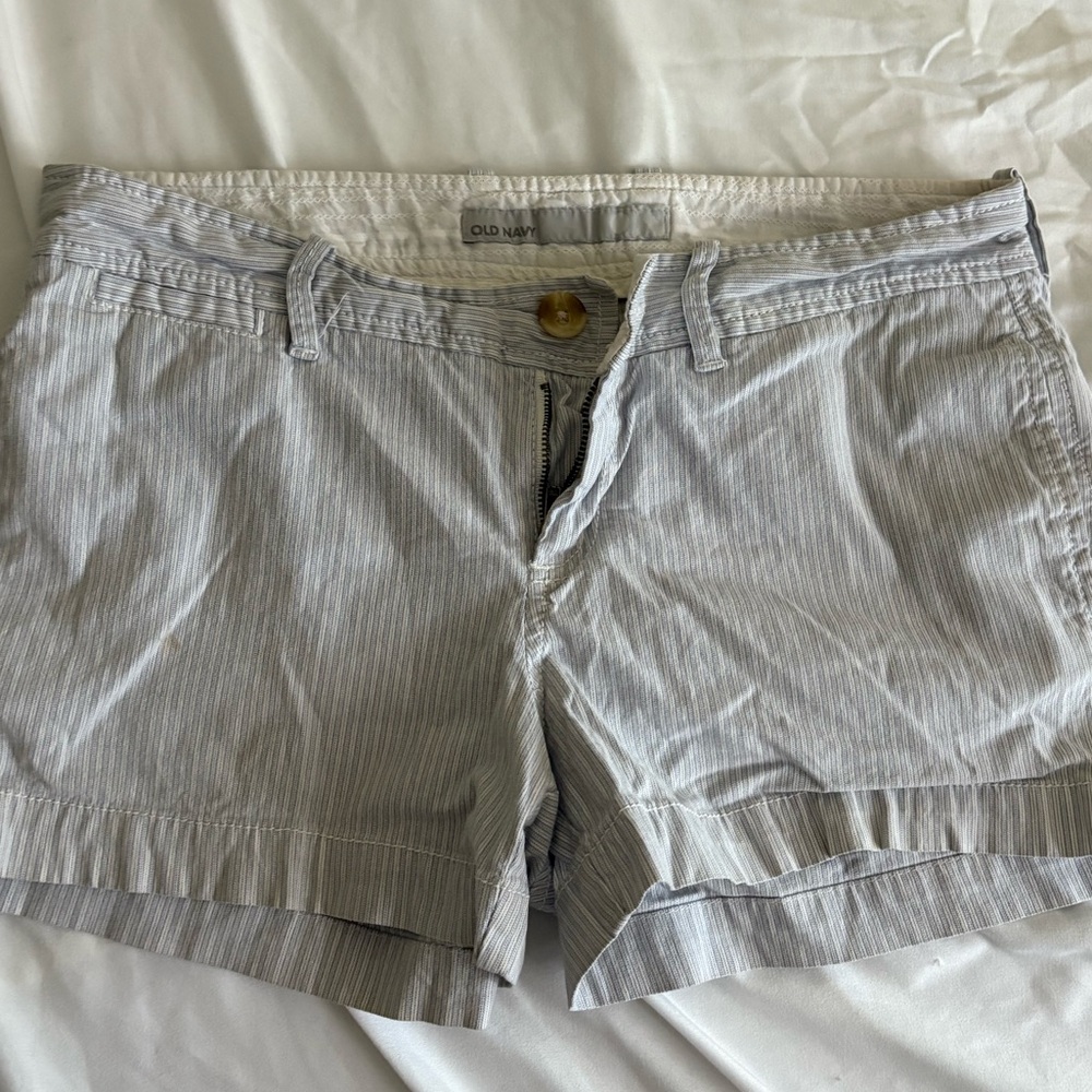 Old Navy Striped Shorts Low Rise Relaxed Fit Casual